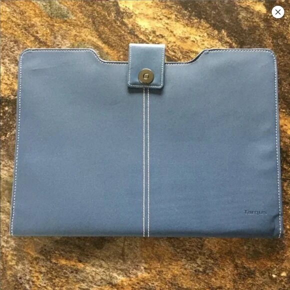 Two Targus Blue Twill Laptop Sleeve For 15" MacBook Pro NWOT - Picture 7 of 16